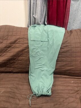 PINK Victoria's Secret Seafoam Green Elastic Waist Cargo Joggers